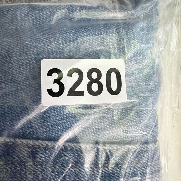 Old Navy Jeans OG Straight High Rise Women’s 14 Light Wash Distressed Stretch - Picture 10 of 10